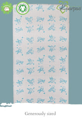 Adorable Animal' Cotton Fitted Cot Crib Sheet : Sparrow